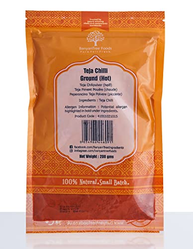 BanyanTree Foods Polvo de chile Teja (picante) 200g