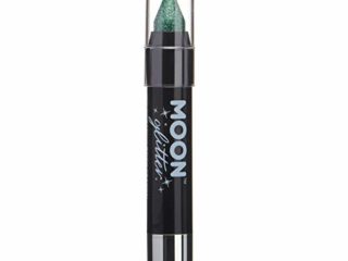 Barra de Pintura Holográfica Brillante/Creyón Corporal, maquillaje para la Cara y el Cuerpo por Moon Glitter - 3.5g - Verde