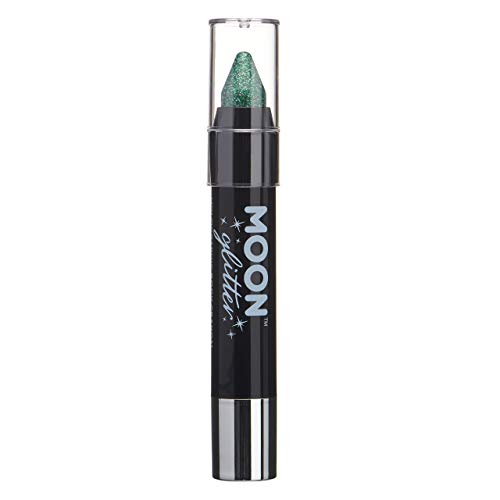 Barra de Pintura Holográfica Brillante/Creyón Corporal, maquillaje para la Cara y el Cuerpo por Moon Glitter - 3.5g - Verde