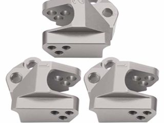 Barra de tracción de código Fijo de aleación de Aluminio Barra de tracción de código Fijo de Coche RC Diseño preciso Durable para Axial SCX10 III AX103007 Modelo de Coche RC con(Titanium)
