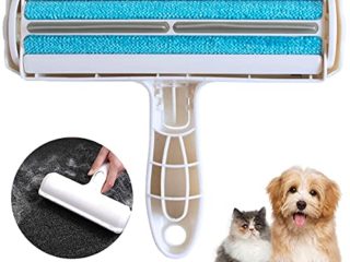 Barrageon Rodillos Depilación Mascotas Quitapelos Cepillos Limpieza Removedor Pelaje Animales Gatos Perros Reutilizable Alfombras Ropa Sofá Mueble Automóvil Eliminador Pelo Limpiar (Azul)