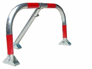 BARRERA DE PARKING ZINCADA CON PORTACANDADO