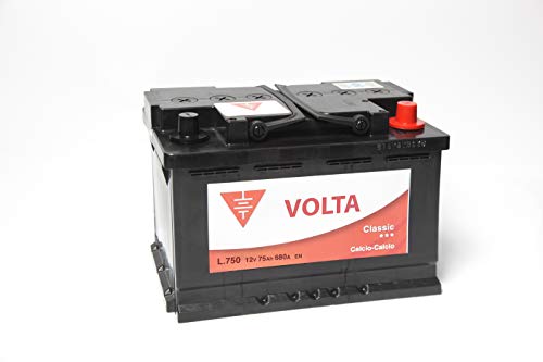 Bateria de Coche Standard 75Ah 680A - Borne +Dcha - Medidas Largo 278 x Ancho 175 x Alto 190 mm con 2 años de Garantía - Fabricación Europea.