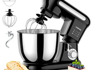 Batidora Amasadora Repostería Profesional 3.5L Acekool MC3 con 6 Velocidades 1000W Robot Cocina Orbital Multifuncional con Amasador Batidor Varillas
