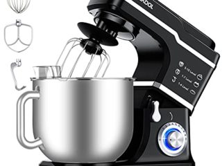 Batidora Amasadora Repostería Profesional 7L Acekool MC1 con 10 Velocidades 1400W Robot Cocina Orbital Multifuncional con Amasador Batidor Varillas Clase de Eficiencia Energética A+++