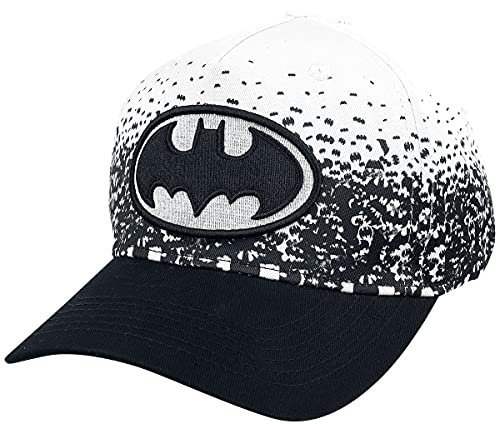 Batman Logo Mujer Gorra Negro-Blanco 100% algodón
