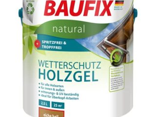 Baufix Natural Wetterschutz Holzgel eiche Hell Color:, Unisex Adulto, marrón Haya, 2,5 L