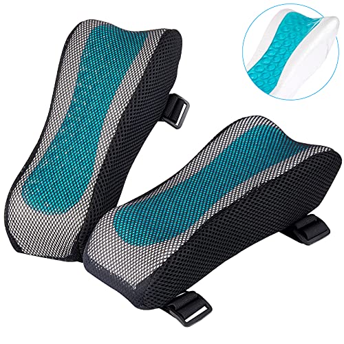 BEAUTRIP Almohadillas ergonómicas para reposabrazos - Funda para reposabrazos de silla de oficina - Cojín de soporte para codo para sillas de ordenador, juegos y escritorio (juego de 2)