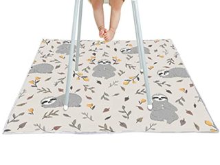 Bebé Trona Alta Silla Alfombrilla, Alfombra de Juego Para Niños, Splat Mat Antideslizante y Plegable, Impermeable Picnic Manteles, Cubierta protectora de mesa