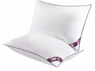 BedStory Almohadas Fibra Almohada de 50 x 75cm con Relleno 3D Fibra Mantiene la Forma Almohadas Antiácaros para de Cama Almohadas para Hoteles【Nueva Versión】 Pack de 2 Púrpura