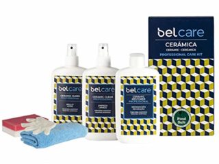 BELCARE - Kit de limpieza (Limpiador, Abrillantador y Reparador) para Encimeras de Cocina y Baño de Cerámica Dekton y Neolith - Pack completo para tus encimeras