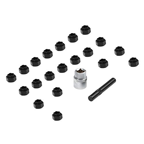 BELEY 22 Piezas Juego de Llaves de Tuercas de Bloqueo de Rueda Compatible con BMW, Kit de extracción de Tornillo antirrobo de Rueda de automóvil