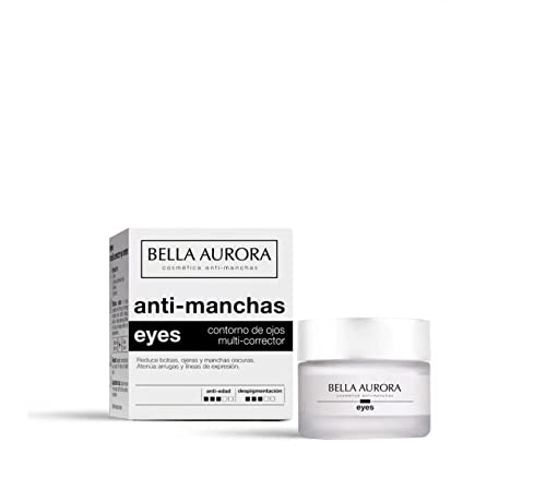 Bella Aurora Contorno de Ojos Crema Despigmentante, 15 ml | Anti-Arrugas | Anti-edad | Reduce Ojeras y Bolsas | Hidratante | Eyes