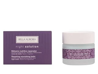 Bella Aurora Crema de Noche Nutritiva Anti-Fatiga Mujer 40+ Años, 50 ml | Anti-Arrugas | Anti-Edad | Anti-Manchas | Tratamiento Facial Hidratante | Night Solution