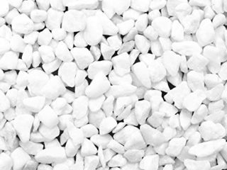 BELLE VOUS Piedras Decorativas Blancas Natural (Bolsa de 3,6 kg) 1,2cm Mini Piedras Blancas Variadas - Grava Jardin de Rio para Relleno de Jarrón, Macetas, Paisajismo, Acuario, Hogar y Jardín
