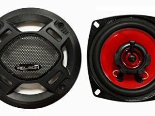 Belson BSS-425FB - Juego de Altavoces coaxiales de 4", 2 vías 80 W, Negro