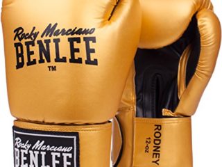 Benlee Rocky Marciano Rodney - Guante de boxeo (PVC), color dorado, talla 14