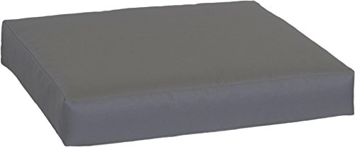 Beo Cojín para palés de 60 x 80 cm, Resistente al Agua, para Muebles de palé,, Resistente a los Rayos UV, en Color Antracita, Acolchado Europeo Lavable, cojín Liso