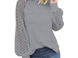 Berimaterry blusas de mujer elegantes blusas de mujer elegantes de fiesta ropa mujer barata y guapa outlet camiseta manga larga mujer de encaje sueter mujer manga larga jersey mujer