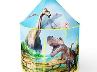 besrey Tienda Campaña Infantil Niños, Tienda Dinosaurio Cabañas para Niños,Telas para Cuartos de Juegos, Dinosaurio Juguetes para Castillos de Interiores y Exteriores, Regalos para Niños