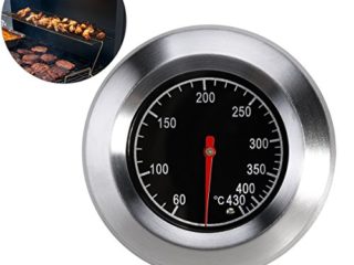 BESTOMZ Termómetro analógico para todas las barbacoas, ahumadores, ahumadores y carros de barbacoa, accesorios para barbacoa