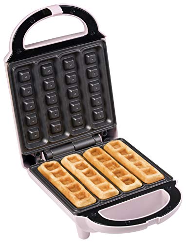 Bestron Sweet Dreams Gofrera para Gofres Bastón, Diseño Retro, 460 W, Plástico/Metal