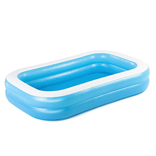BESTWAY 54006 - Piscina Hinchable Infantil Rectangular 262x175x51 cm, Blue