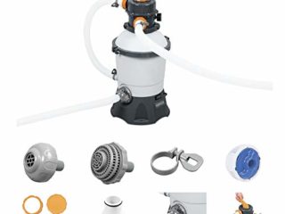 Bestway 58515 | Flowclear – Bomba de filtro de arena para piscinas fuera de la tierra, capacidad 3.028 l/h