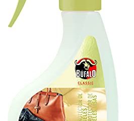 Búfalo Classic - Spray Protector de Pieles, Nutre, Protege y da Brillo a Grandes Superficies, Calzado y Bolsos, Apto para Todos los Colores - Spray de 250ml