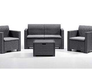 Bica Set Nebraska 2, 4 Plazas, Antracita