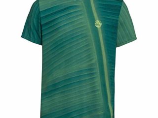 BIDI BADU V-Neck tee Enkil Tech-Camiseta de Cuello de Pico, Hombre, Verde Oscuro, Azul Oscuro, Small
