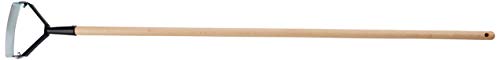 Bikain Escardador de Hierbas Madera. Acero Especial Templado para Agricultura y jardinería. Mango de 130 cm, Negro, 148 x 14 x 5 cm