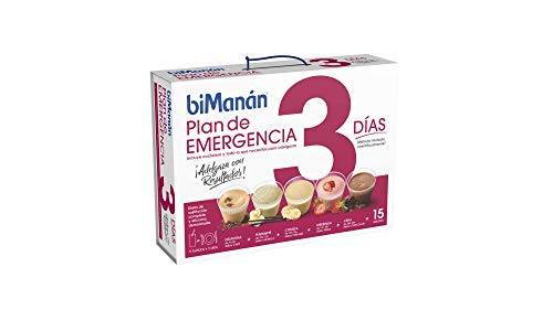 BiManán Plan Emergencia 3 días - Batidos sustitutivos de la dieta completa para el control del peso