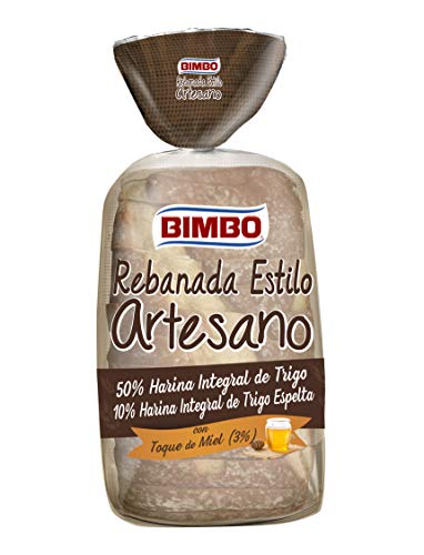 Bimbo Pan Con Grano De Trigo Integral Envasado (rebanada), Miel, 550 Gramo