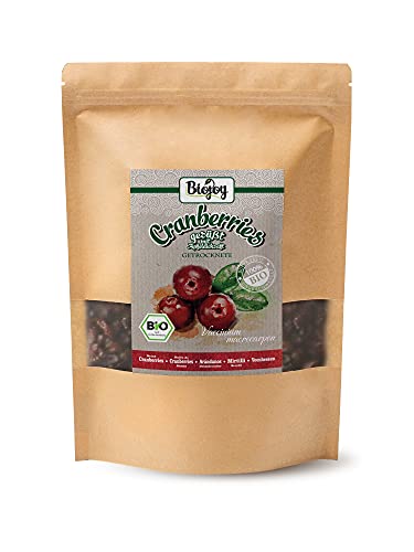 Biojoy Arándanos rojos BÍO, dulzura de fruta natural, Vaccinium macrocarpon (1 kg)