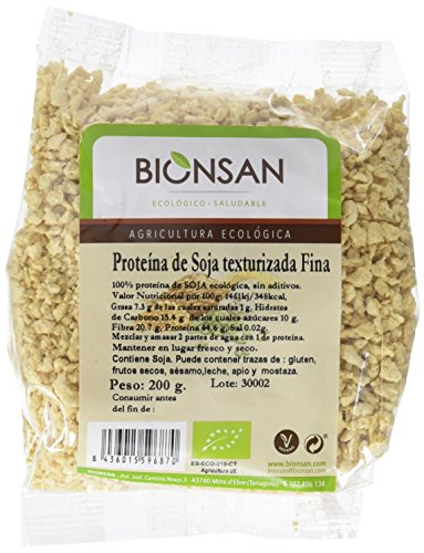 Bionsan Proteína de Soja Texturizada Fina Ecológica | 200 gr