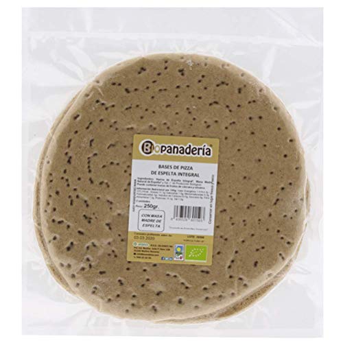 Biopanadería Bases de Pizza Ecológicas de Espelta Integral (2 Uds.)