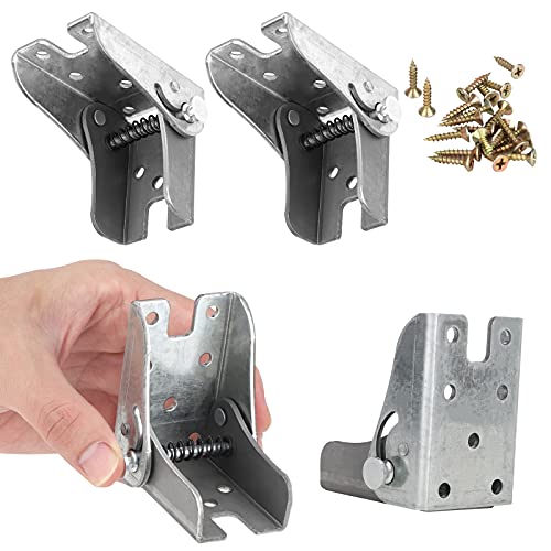 Bisagras Plegables Patas,4 piezas Bisagra de Pata de Mesa Plegabl,Patas Plegables Extensión,Soporte de Pierna de Mesa de Trabajo Plegable de Bricolaje para Patas de Silla, Mesa, Muebles
