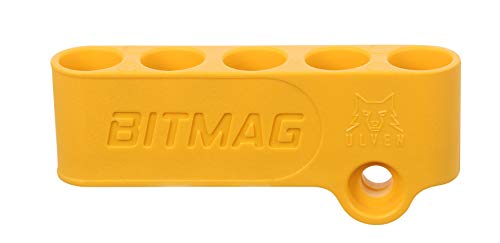 BitMag - Soporte magnético para taladros y controladores (1/4), color amarillo