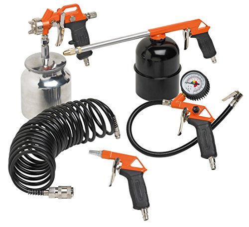 Black+Decker 9045853BND Accesorios para Compresor de Aire, BD Kit 5 PCS Metal