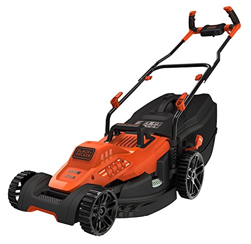 BLACK+DECKER BEMW481BH Cortacésped 1800 W Capacidad bolsa 50L Cuchilla de alto rendimiento Ancho de corte 42 cm Negro/Naranja