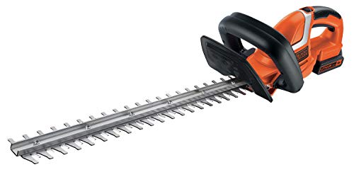 BLACK+DECKER GTC1845L20 Cortasetos 18V con batería litio de 2Ah Espada de 45 cm 18mm espacio entre dientes 18 Niveles de potencia