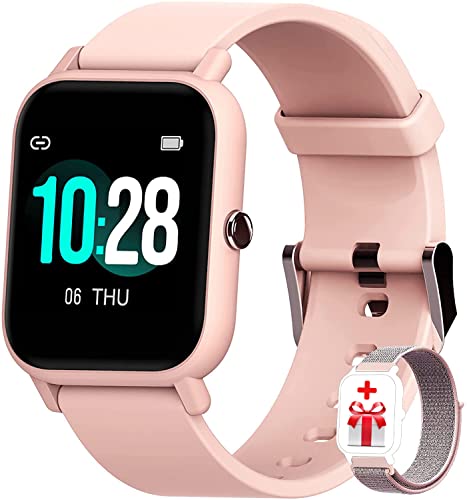 Blackview R3 Smartwatch, Reloj Inteligente Mujer - Oxímetro de Pulso (SpO2) | Esfera de Reloj de DIY | Pulsera Actividad Inteligente Caloría | Smartwatch Mujer para Android e iOS (Versión Mejorada)