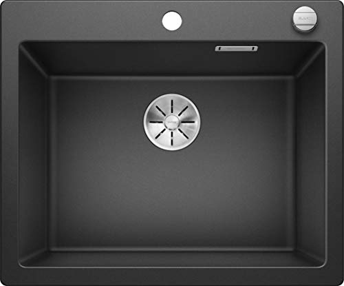 Blanco 523686 Pleon 6 Silgranit PuraDur - Desagüe con mando a distancia (60 cm), color gris