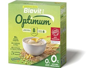 Blevit Plus Optimum 8 Cereales - Papilla de Cereales para Bebé con 50% de Cereales Integrales - Únicas Papillas para Bebé Sin Dextrinar - Desde los 6 meses - 400g