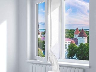 Blinngo Sello de Ventana Para Acondicionadores de Aire Móviles y Secadores de Aire de Escape Sello de Ventana Universal de 400 cm Para Acondicionador de Aire Portátil