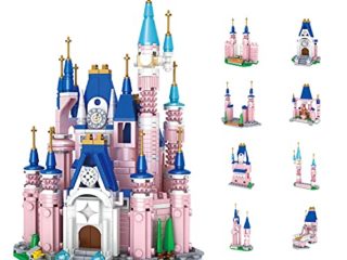 Bloques de construcción de castillo de princesa, juguetes de palacio rosa, juego de construcción de castillo de princesa, juguetes educativos, regalo de juguetes para niños y niñas de 6 a 12 años
