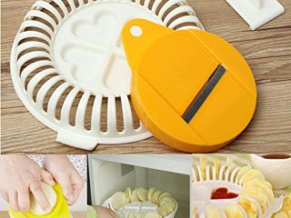 Bluelover Cocina microondas manzana patata chips crujientes vegetales cortadora fabricante
