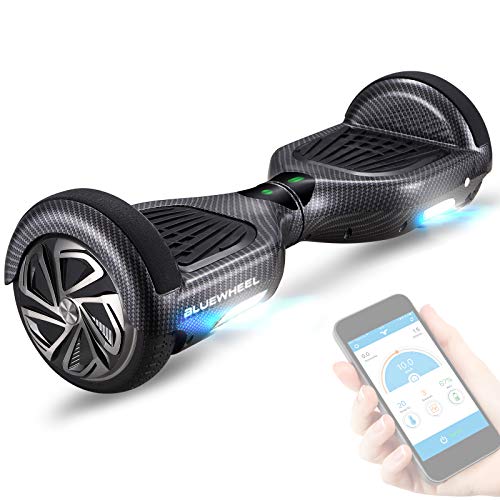 Bluewheel 6.5" Hoverboard - Marca de calidad alemana - Hoverboard con Sistema de Seguridad para Niños, Altavoz Bluetooth y Luces LED, 2 Motores de 700W - HX310s