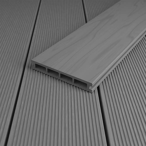blumfeldt Pantheon Solid Ground - Tablones, Base para Suelo de Patio o terraza, 3 x 0,015 x 3 m, PWC, Resistente a la Intemperie, Moho y heladas, Inoxidable, reciclable, Antideslizante, Gris Claro